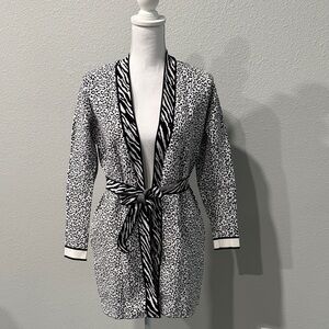 Ted Baker Monochrome Animal Print Cardigan